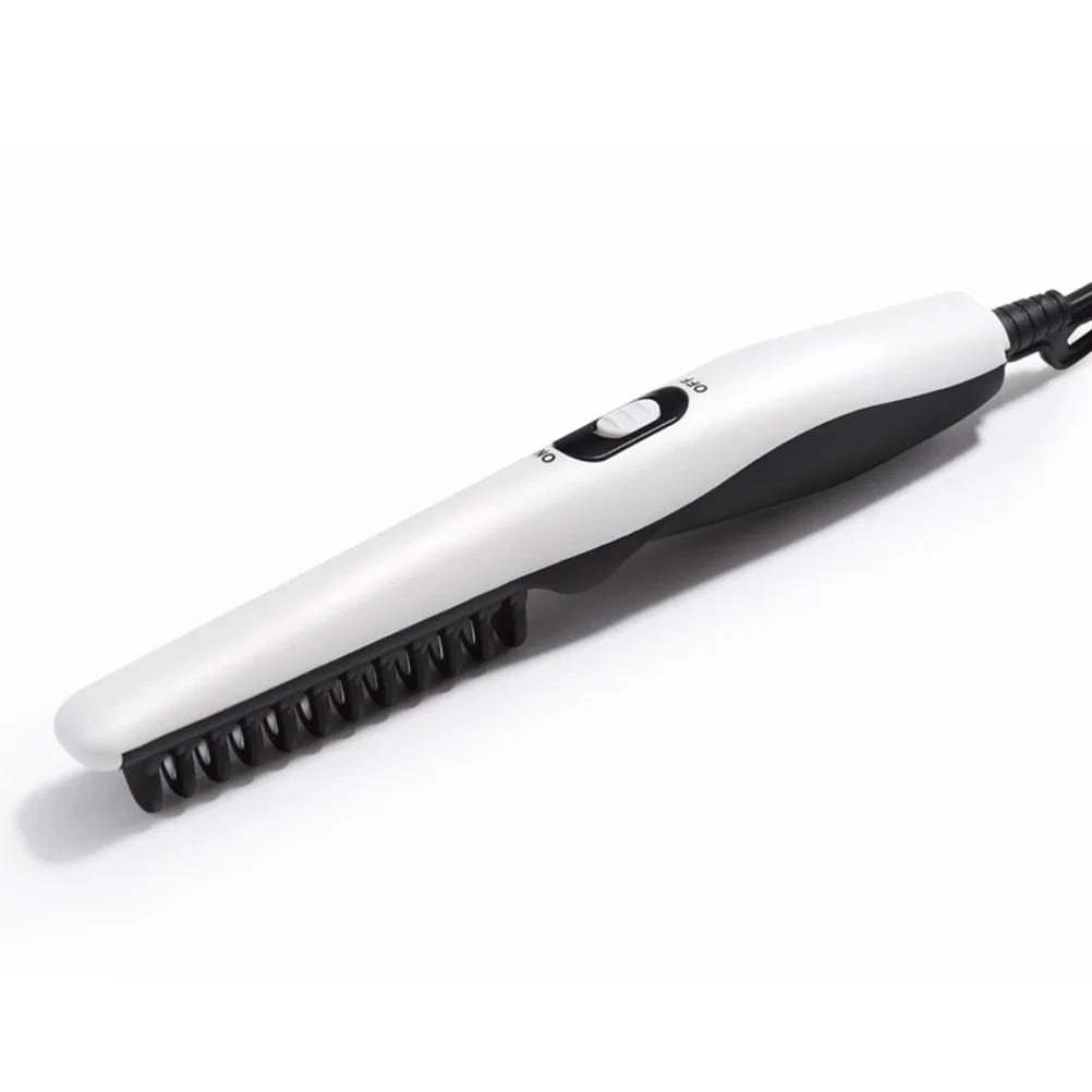 

Portable Straight Beard Comb Electric Ahead Hair Straightener Straightening Hairdressing Brush