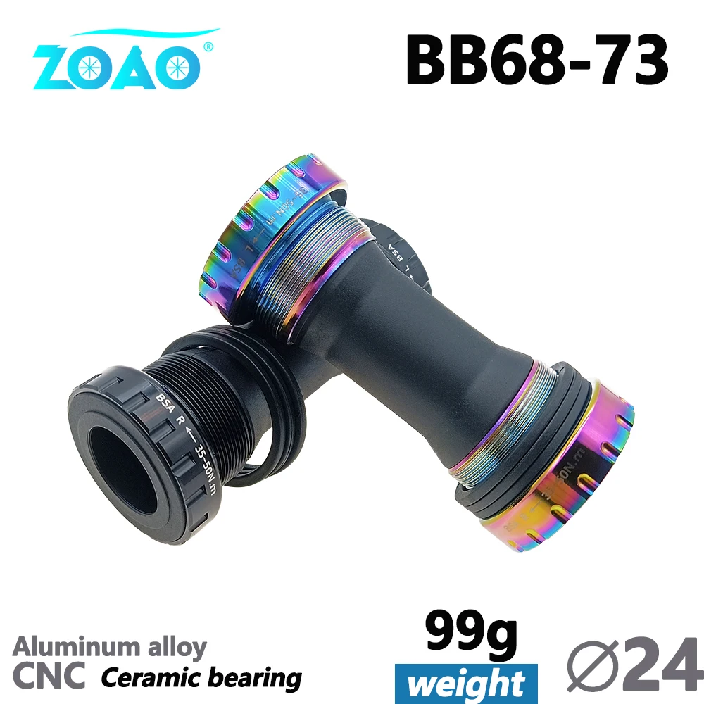 

BSA Bottom Bracket 68mm 73mm Ceramic BB68 Fit MTB Road bike Ceramic bearing Bicycle Bottom Bracket For 24mm Crankset