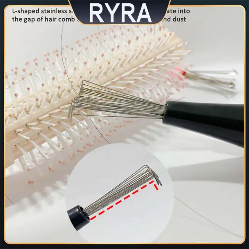 

Brush Clean Tool Light-weight L-type Brush Head Comb Hair Brush Cleaner Plastic Fool-style Comb Cleaning Brush Cleaning Supplies