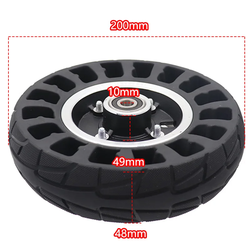 Твердая шина 200x50 8X2T для заднего колеса Speedway mini 4 Pro 8-дюймовая электрического