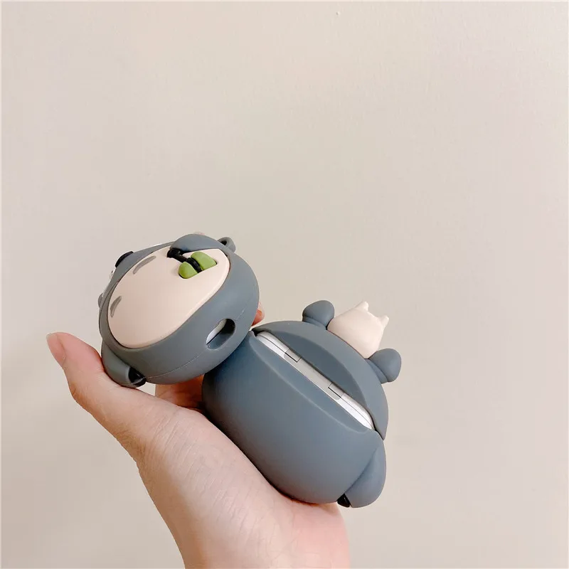 Мультяшный МИЛЫЙ Тоторо 3D чехол для Airpods Pro 1 2 3 2021 зарядное устройство