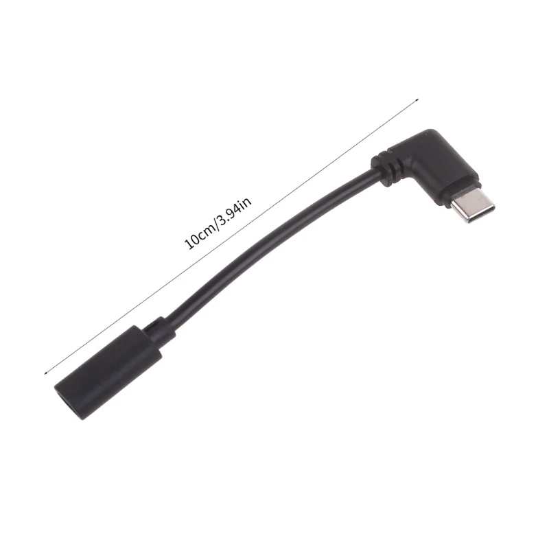 Кабель-адаптер Micro USB to Type C кабель для передачи данных с изгибом на 90 градусов Decives