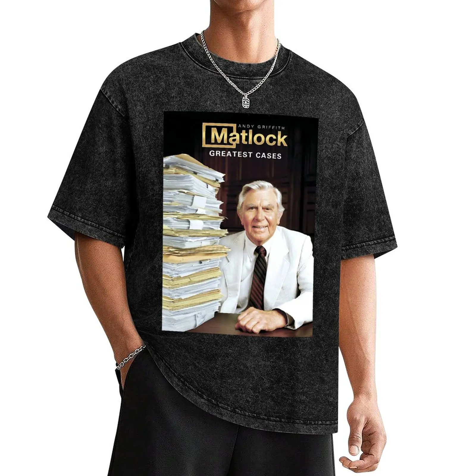 Футболка Andy Griffith Ben Matlock Greatest Cases хлопковая