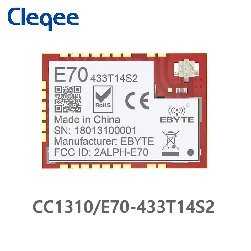 E70-433T14S2 CC1310 433 МГц IOT SMD UART rf Беспроводной модуль uhf передатчик и приемник 433 МГц RF модуль