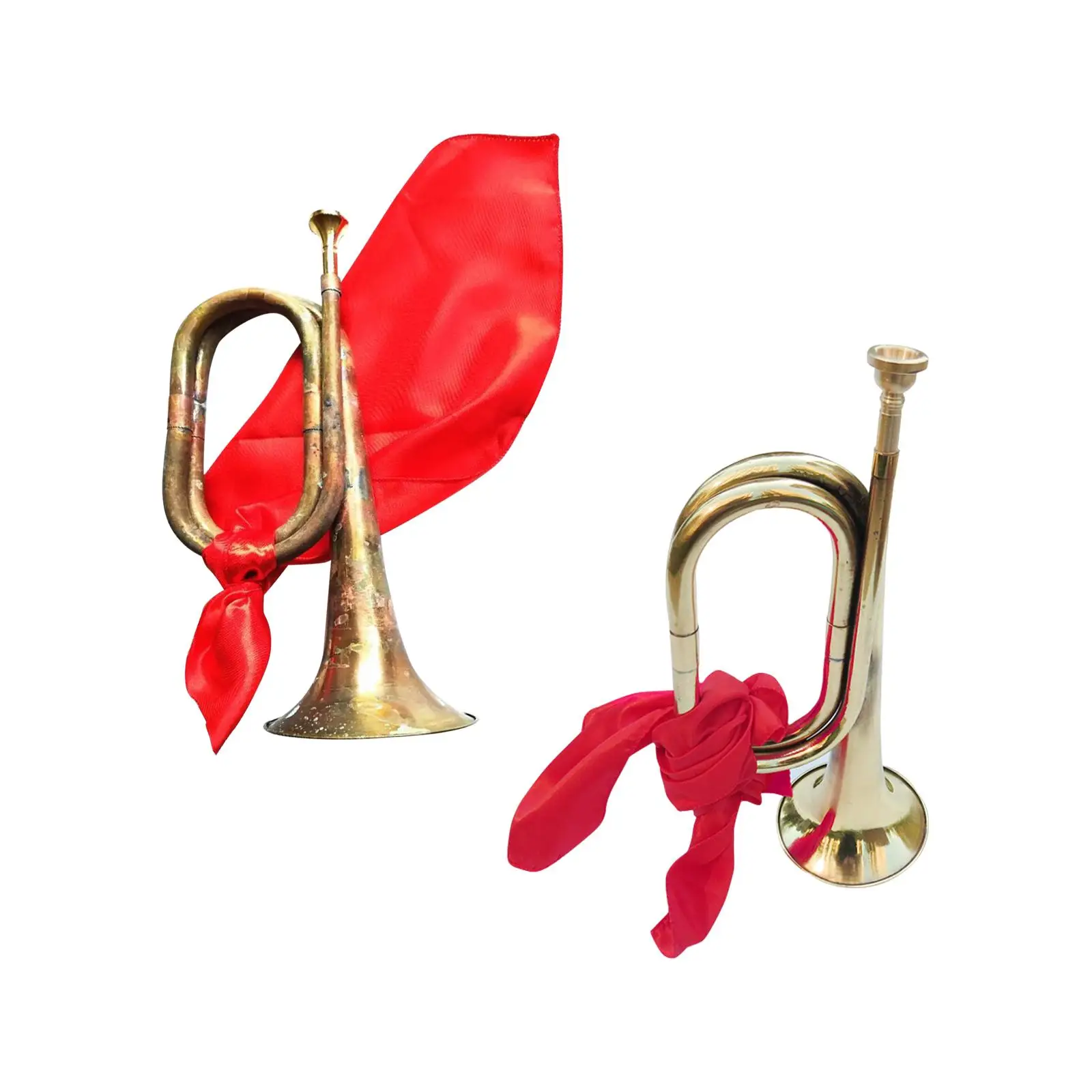 

Blowing Bugle Signal Musical Instrument Cavalry Trumpet Marching Bugle Scout Bugle for Cavalry School Beginner Orchestra Adults