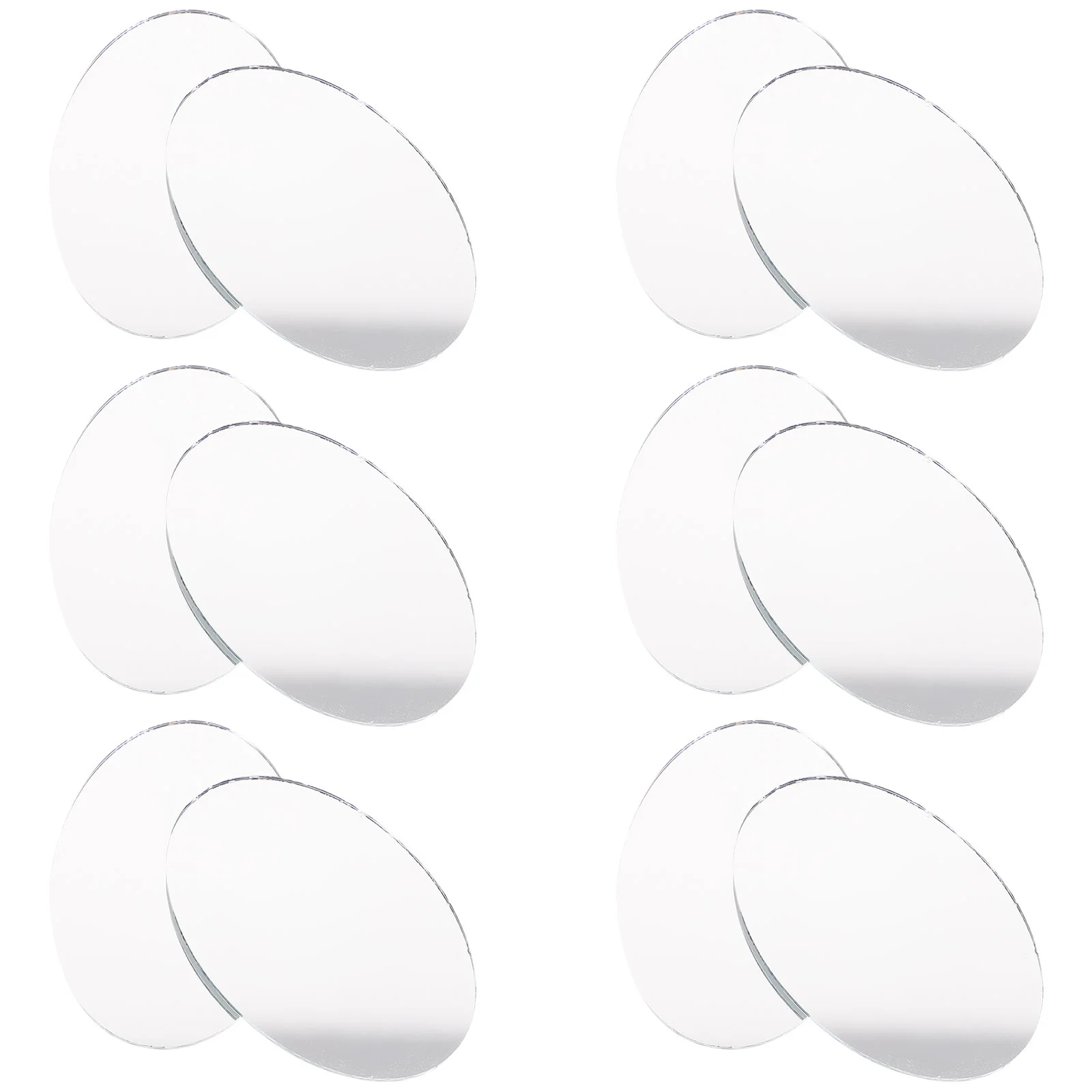 

20 Pcs Ceramic Tile Travel Small Compact Mirror Purse Mirrors Crafts Mini Make-up Round