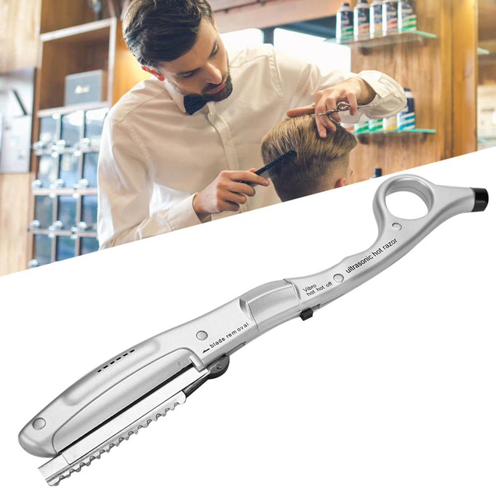 

Profession Barber Shop Hair Cutting Knife Ultrasonic Hot Hair Razors Stainless Steel Hair Cut Styling Barber knife Haircut Razor