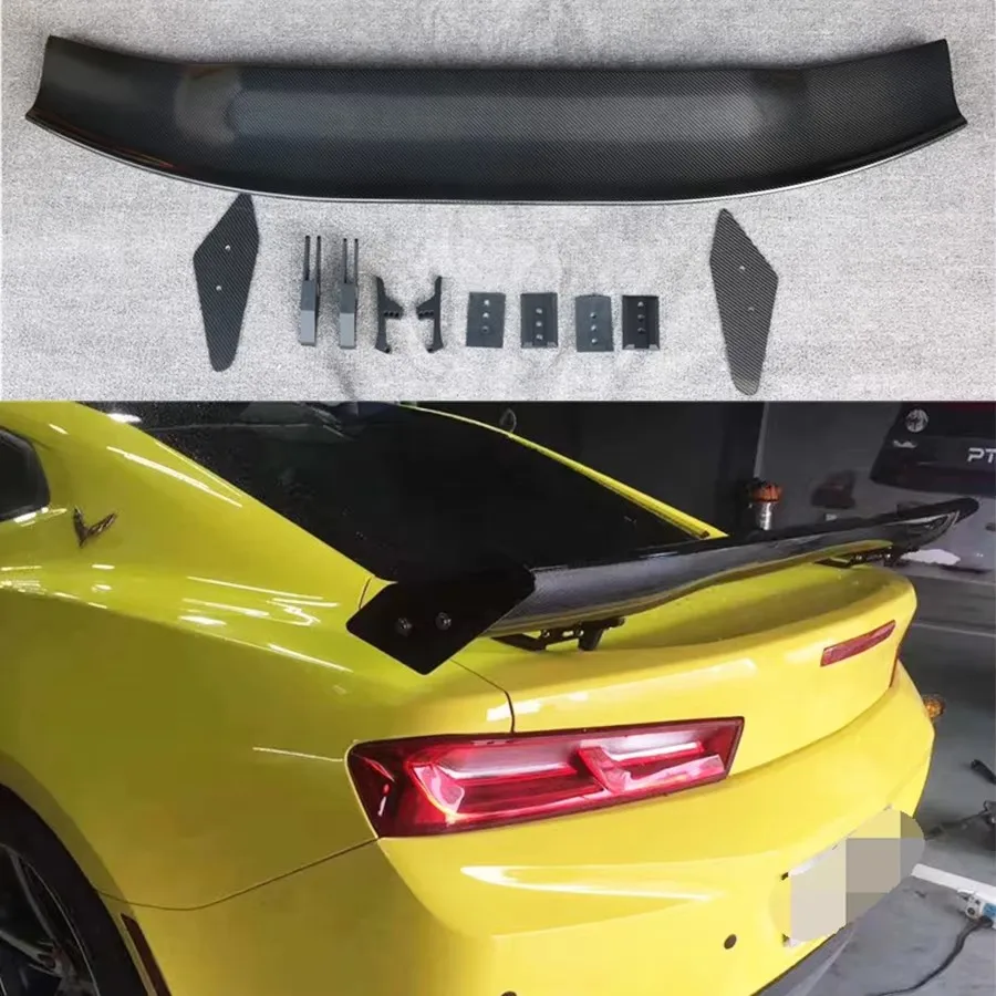 Для Chevy Chevrolet Camaro Bumblebe APR стиль хвостовые плавники из углеродного волокна задний