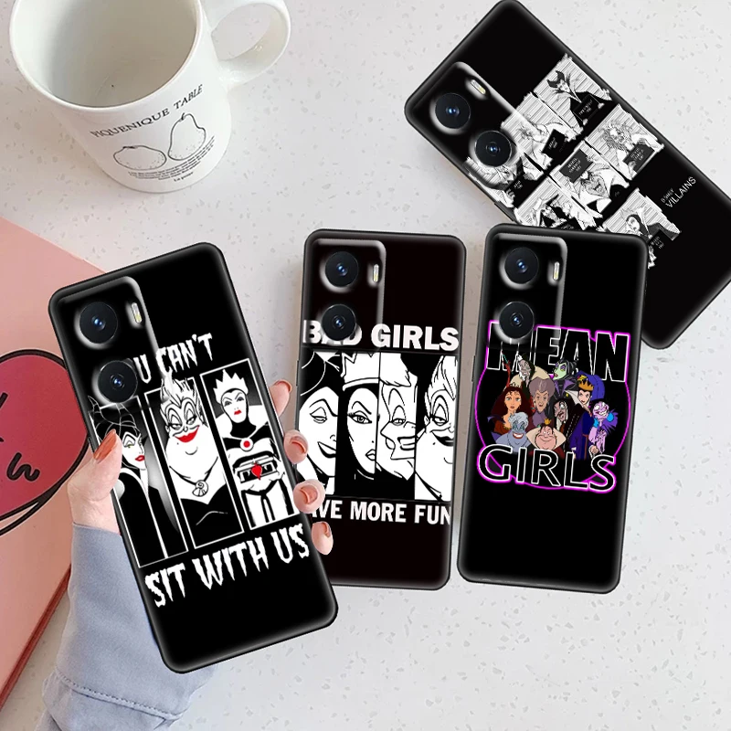 

Disney villains combo black For OPPO A5 A9 A72 A53 A74 Find X2 X3 Pro Lite Neo Reno 5 6 Pro Realme GT 5G Black Phone Case