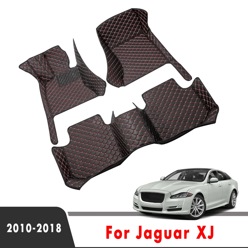

Car Floor Mats For Jaguar XJ 2018 2017 2016 2015 2014 2013 2012 2011 2010 Artificial Leather Carpets Custom Foot Pads Decoration