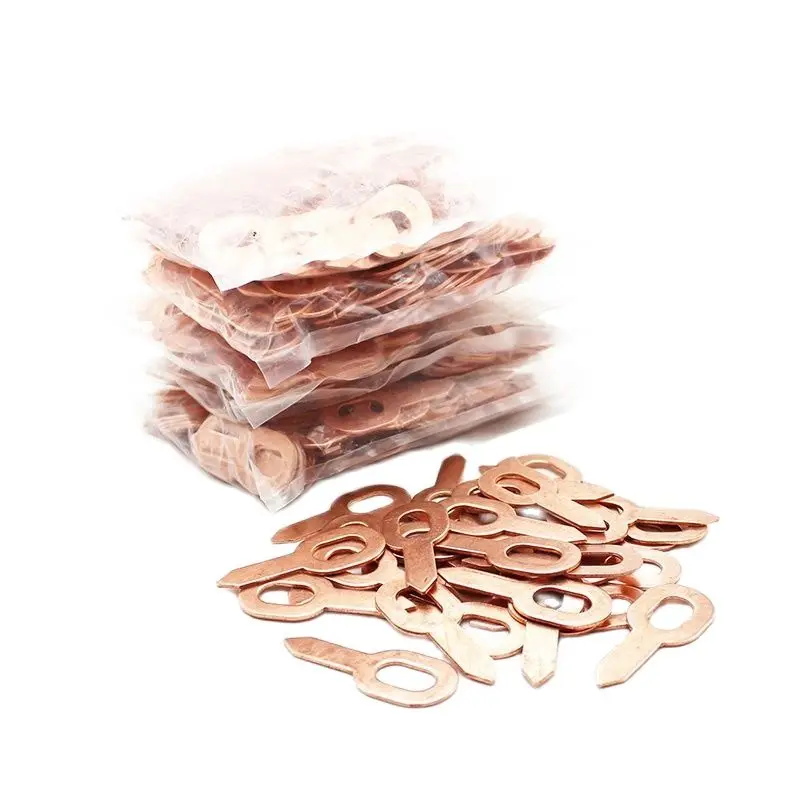 

Dent Weld Spot Copper Coated Straight Pull Rings