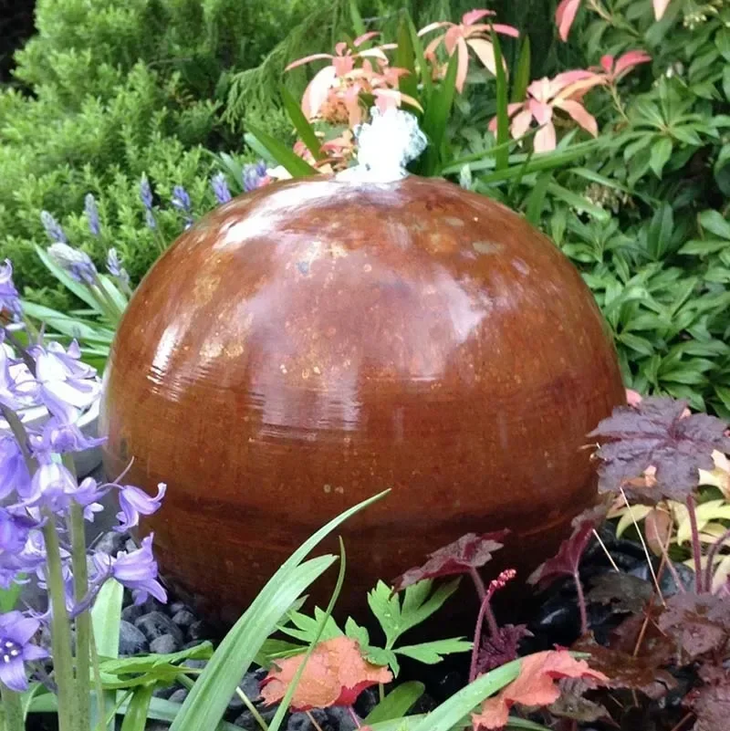 Идеи цветов воды на открытом воздухе в помещении укороченные стальные фонтаны