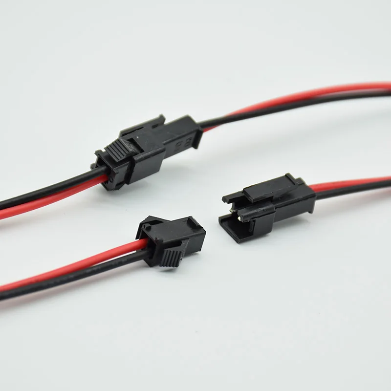 10 Pairs 12CM JST SM 2 Pins Plug Male and Female Wire Connector Cable Pigtail For LED Strip Light Tape Lamp | Обустройство дома