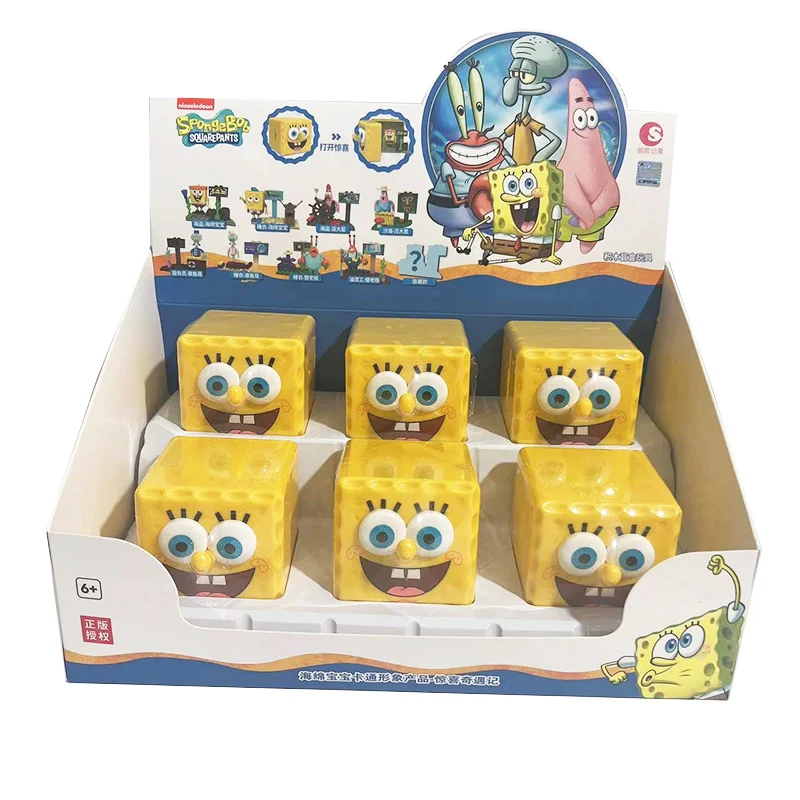 4-12 шт./1 коробка Квадратные Штаны Губка Боб