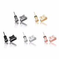 micro metal anti dust plug for samsung vivo oppo accessories charge port for micro usb earphone jack plug phone accessories