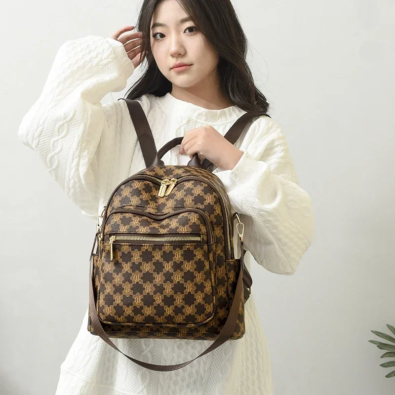 Высококачественный тканевый водонепроницаемый рюкзак с принтом большой