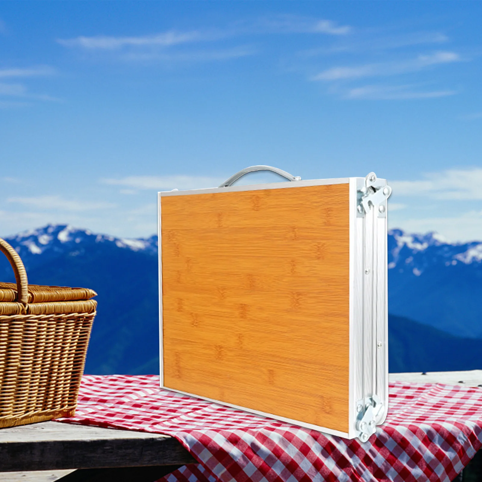 

Picnic Outdoor Tourist Portable Folding Table Ultralight Foldable Hiking Camping Self Driving Travel Equipment