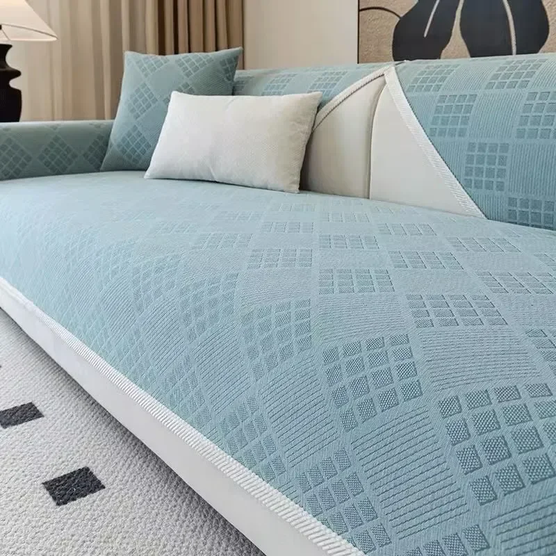 Роскошный чехол для дивана из синели подушка сиденья нескользящее одеяло