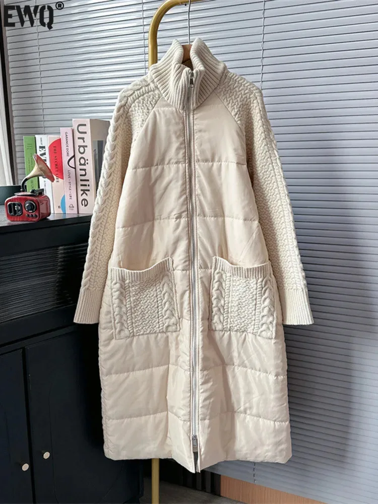 

Женское трикотажное пальто с длинным рукавом, на молнии