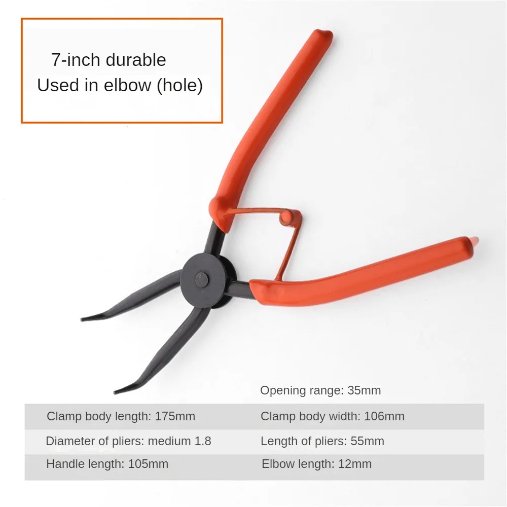 

Flat Nose Pliers Straight Mouth Shaft Non-slip Coating Anti Corrosion Longer Service Life Anti-rust Household Accessories