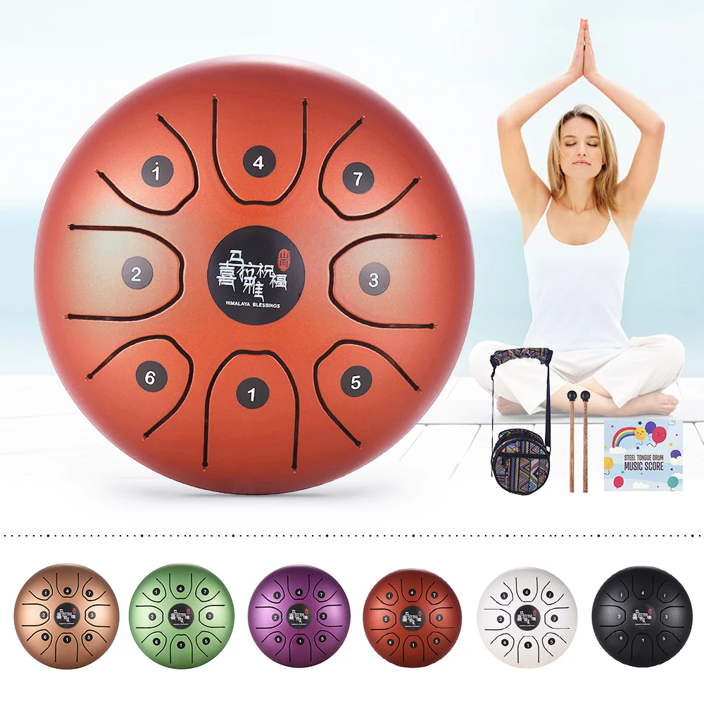 5 дюймовый 8-тоновый стальной барабан C Ключ перкуссионный инструмент ручной из