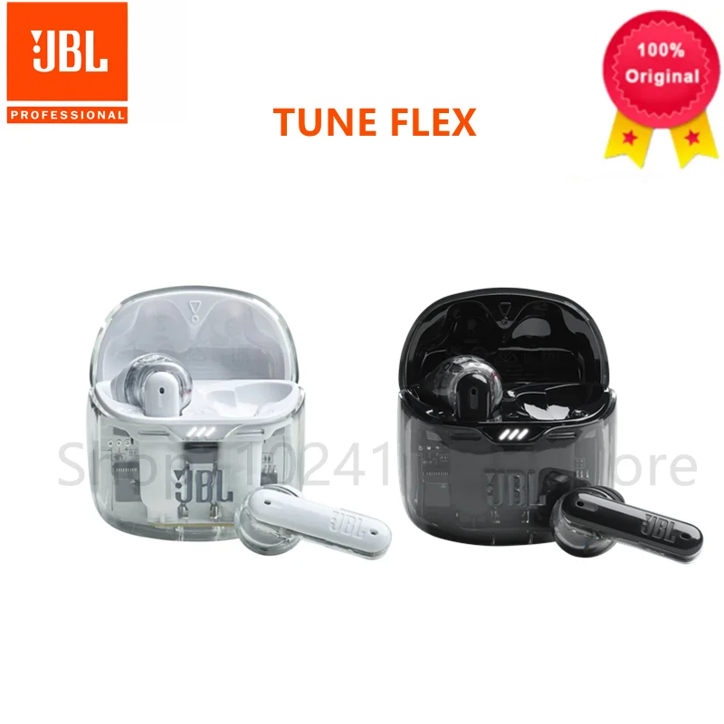 

Original JBL TUNE FLEX Ghost Wireless Bluetooth Earbuds In-Ear Earphone Music Headphones Active Noise Cancelling IPX4 Waterproof