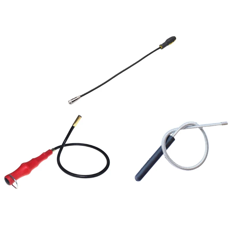 

Magnetic Pickup Tools with Light Telescoping Flexible Pick-up Tools Powerful Suction Rods Flashlight Gift for Men Father