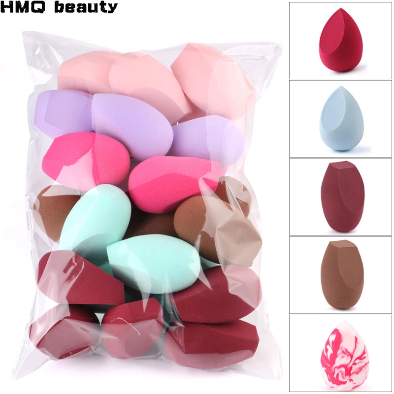 

10/20PCS Mix Color Makeup Sponge Soft Face Cosmetic Powder Puff For Foundation Cream Concealer Make Up Blender Beauty Tools