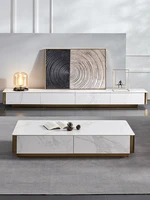 light luxury rock board tv cabinet living room storage floor cabinet background wall cabinet modern simple tv cabinet small fami