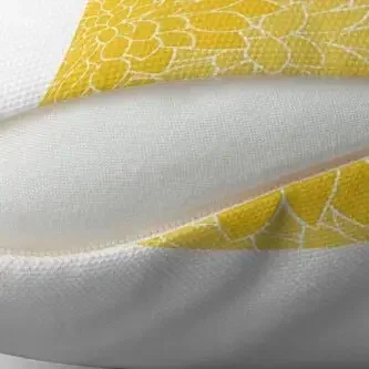 Полиэстер наволочка горчично-желтый цветок далия 30x30 см