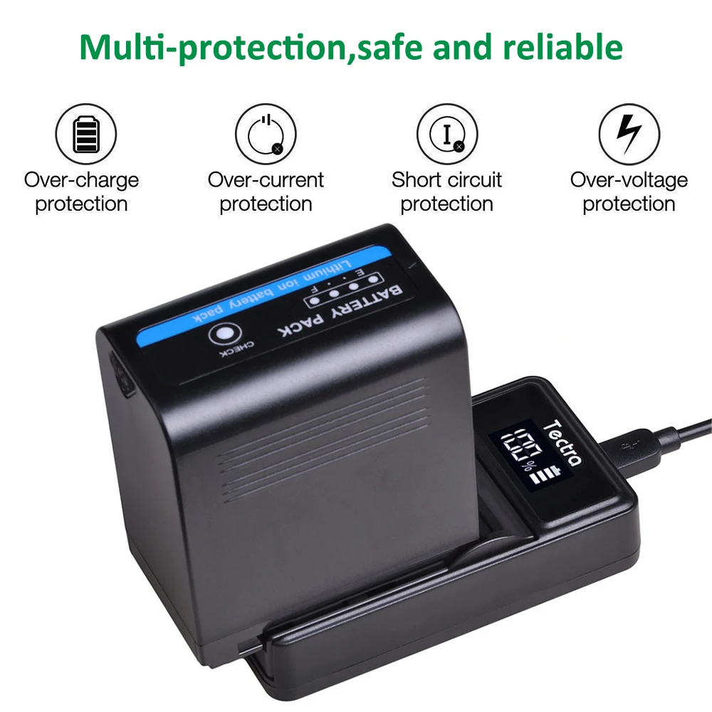 Аккумулятор или светодиодное USB-зарядное устройство для JVC GY-HMQ10 GY-HM200 GY-LS300 GY-HM600