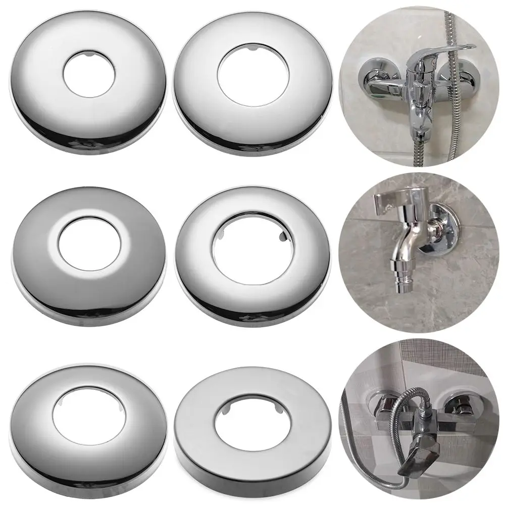 

Stainless Steel Faucet Decorative Cover Pipe Covers For Wall Shower Kitchen Flange Cover Bathroom Fixture 2022 New Faucet Decor