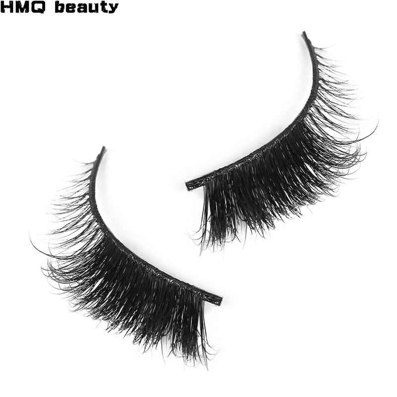

Soft Mink Eyelashes 3D Curl Winged End Eye Elongated Fake Lashes Thick Handmade Natural False Eyelash Messy Cross Lash