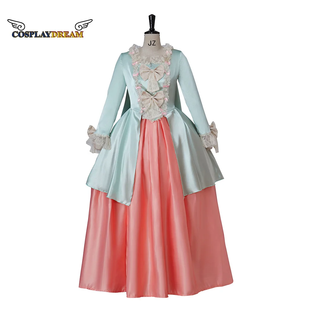 

Средневековое Рококо Мария Антуанетта зеленое платье Rococo 18-го века Френч рококо женское винтажное элегантное платье для выпускного вечера