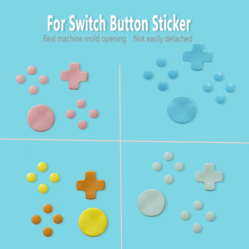 For Nintendo Switch Button Stick Hat D-pad Move Direction Cross Protective Cover Joycon Direction Key(D-pad Cross Key+Disc Key)