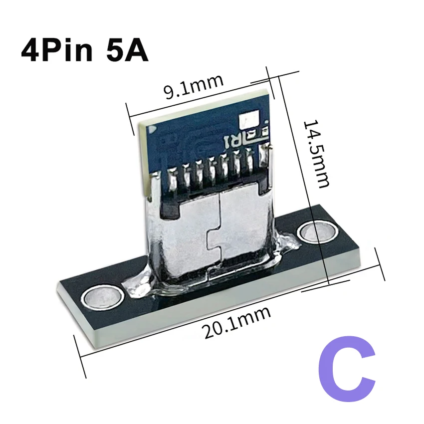 2510 шт. Разъем USB 3.1 типа C с винтовой крепежной пластиной Type-C USB Jack 3.1 Type-C 2-контактный 4-контактный 5-контактный 6-контактный гнездовой разъем DIY (art.: 3920cd2b86e26) - 3920cd2b86e26