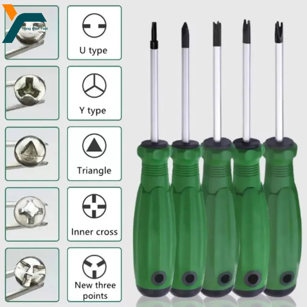 5Pcs Special-shaped Screwdriver Set U/Y/Inner Cross/Triangle/3 Points Screwdriver With Magnetic Precision Home Hand Repair Tool