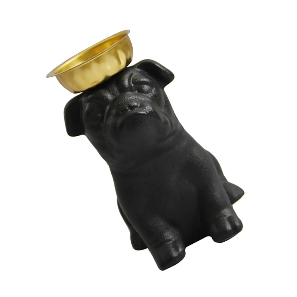 

Adorable Ceramic Puppy Decor Unique Desktop Incense Holder Incense Burner