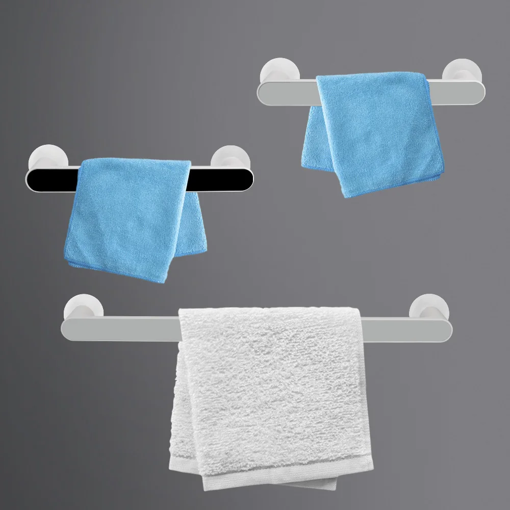 

Towel Bar Wall Mounted Kitchen Bathroom Shelf Punch Free Towel Hanger Self-adhesive Towel Rack Bathroom Organizer
