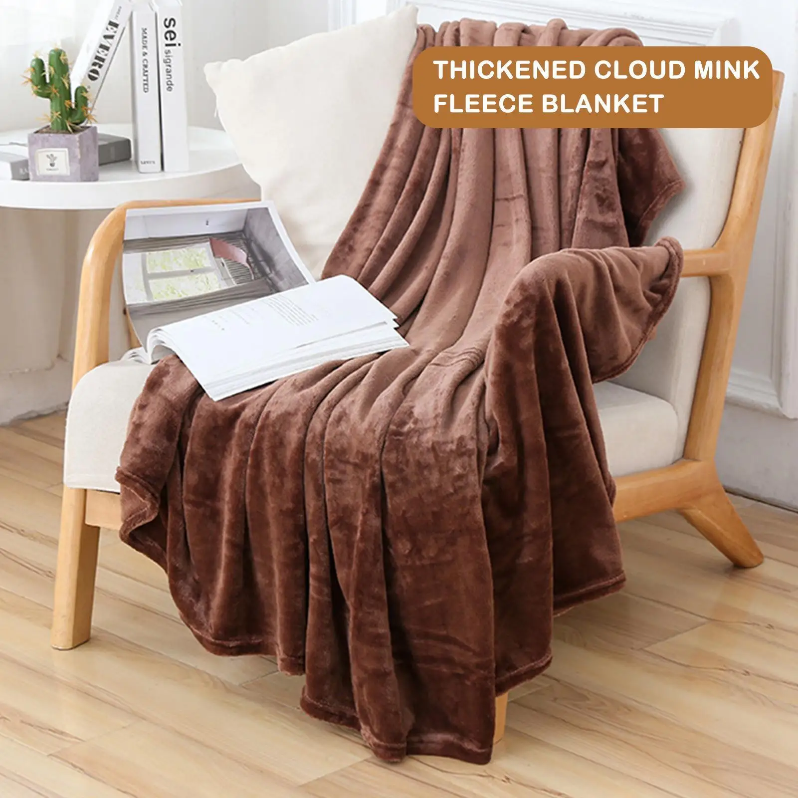 

Flannel Velvet Soft Breathable Single Person Office Nap Present Noon 2023 Dormitory Blanket Household Blanket R6g9