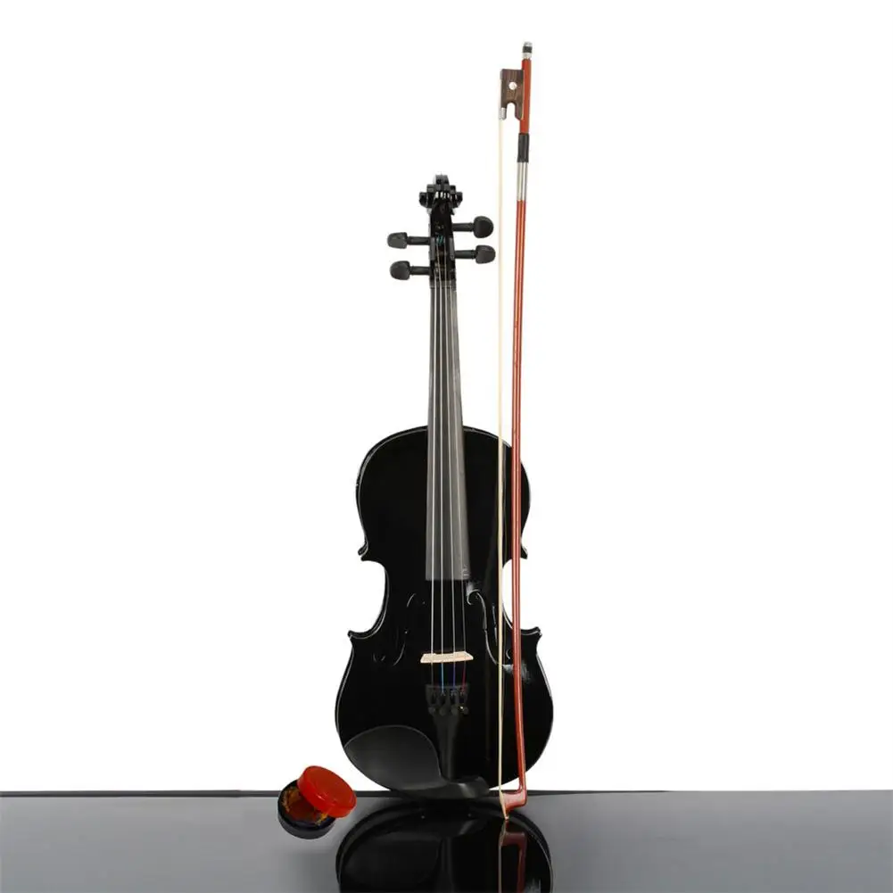 US Stock 3/4 Acoustic Violin With Box Bow Rosin Natural Violin Musical Instruments Children Birthday Present Fast Free Shipping