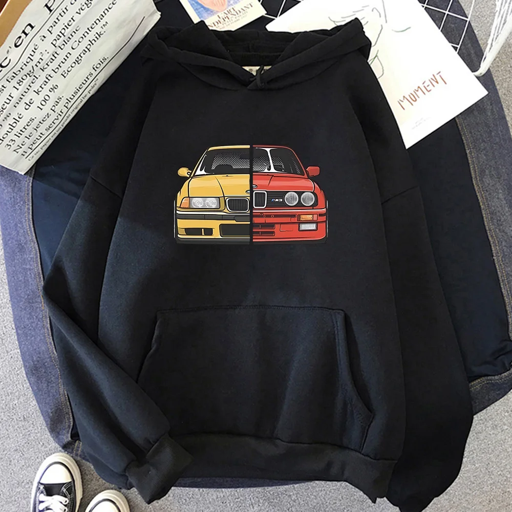 

E46 Car Printing Sweatshirts Prevalent Streetwear for Men Clothing Long Sleeve Casual Pullovers Fall Male/female Fleece Hoodies