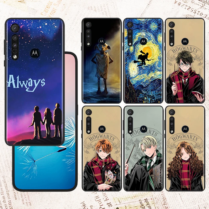

Boy Girl Potters Ring Harries For Motorola E32 G52 G Stylus G41 G71 Edge G60 S G9 G8 20 E7i Power One Fusion Black Phone Case