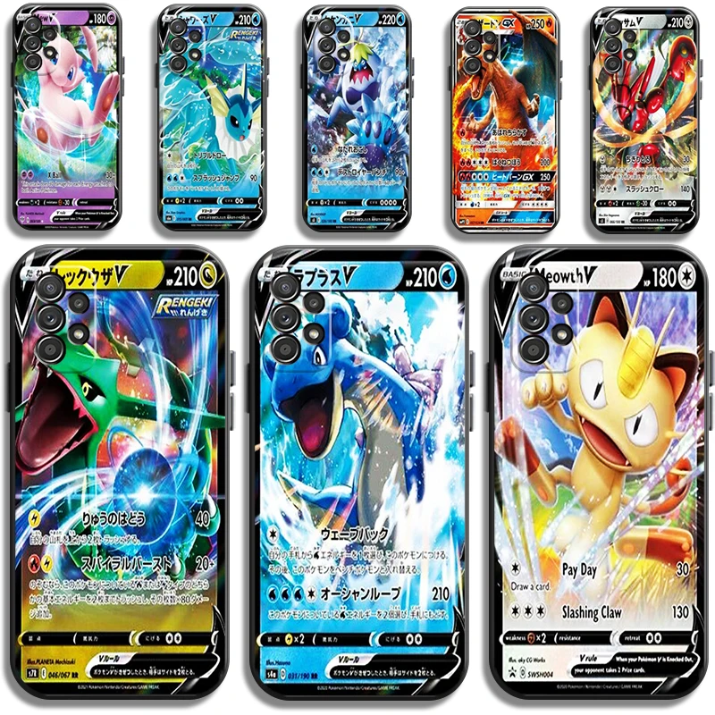 

Pokémon Flash Card Phone Cases For Samsung Galaxy S20 FE S20 Lite S8 Plus S9 Plus S10 S10E S10 Lite M11 M12 Coque Funda