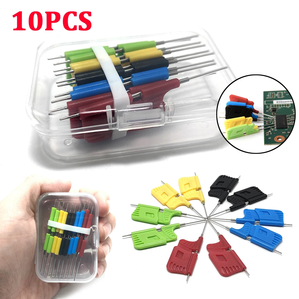 10pcs/set SDK08 Test Clips 40V SMD Gripper IC Test Hook Clips Electrical Testing Ultra Small Clip Test Clamp SDK08 Test Clips