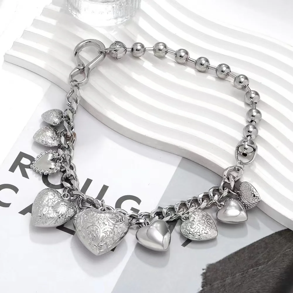 Ожерелье ZAA в стиле ретро золотого цвета с подвеской-кисточкой форме сердца