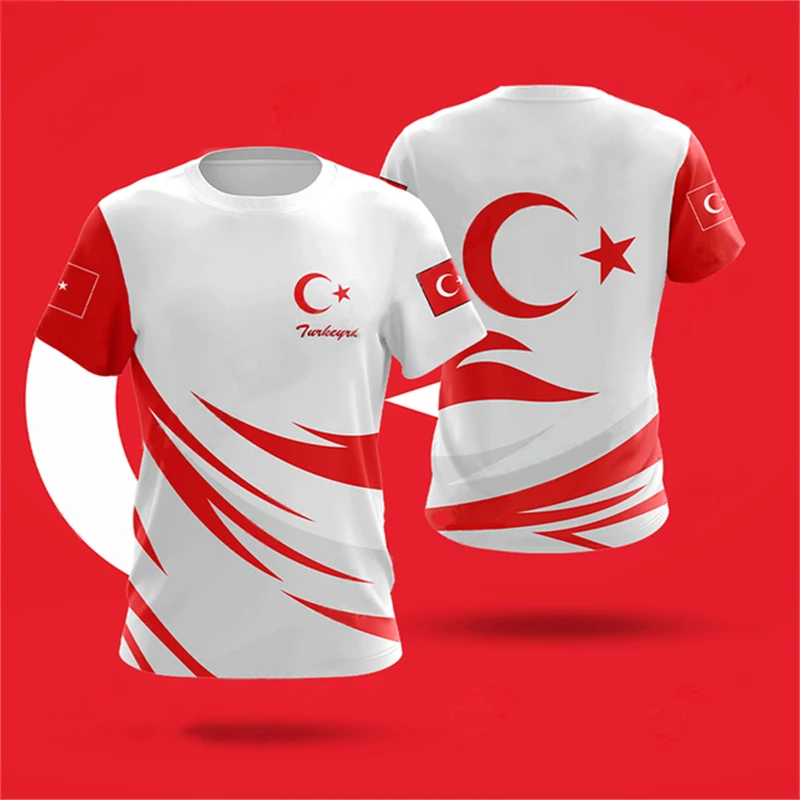 

Turkey Army Veteran Skull T Shirt Men 3D Turkish Flag Camouflage Print T-shirt Military Camo Tops Soldiers Tactical Short Sleeve
