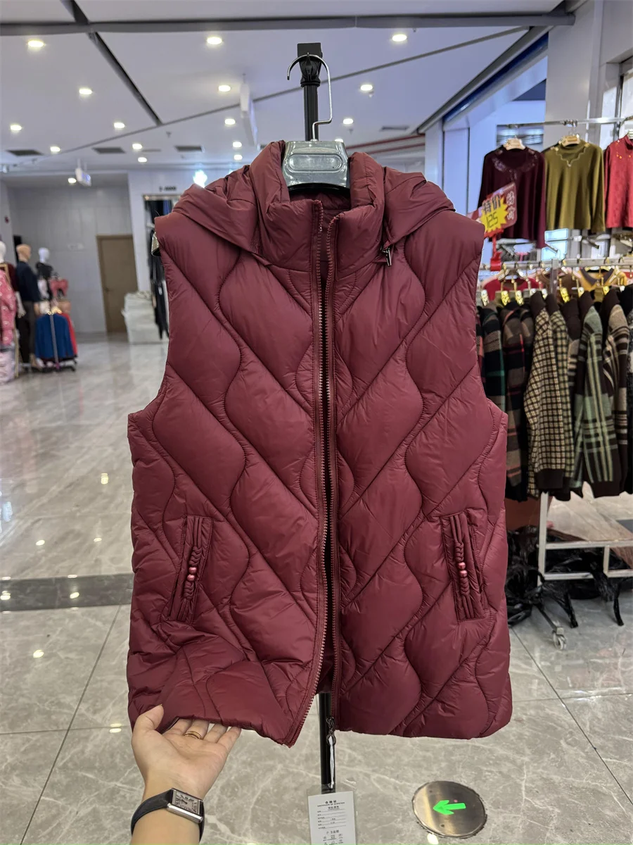 Женская одежда среднего и пожилого возраста пуховый жилет с хлопковой