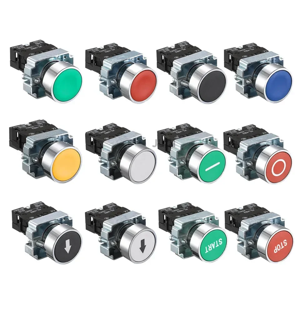 1 шт. кнопочный переключатель с самосбросом маленькая грибовидная головка