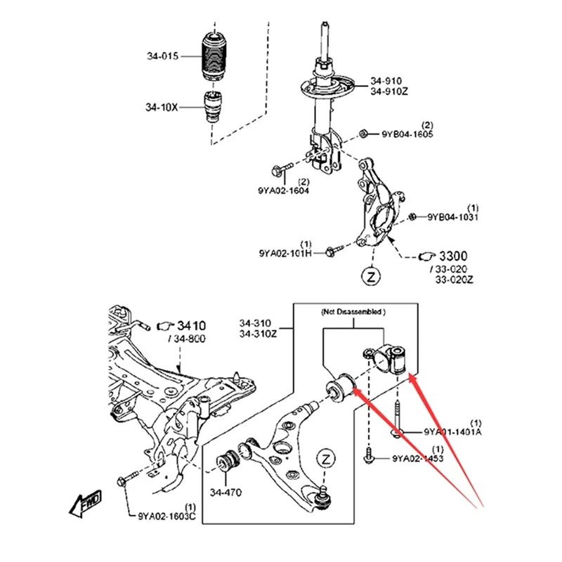 

Аксессуары для автомобилей, втулка рычага управления для Mazda 3 Axela 2014-2016 CX5 -Mazda 6 Atenza CX4, левая